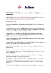 PRESS RELEASE - Gullivers Announced as QLD Reds Travel Partner_Page_1